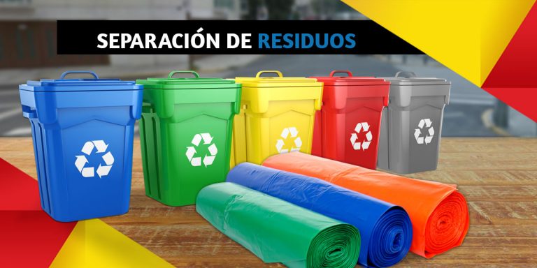 colores bolsas para separar residuos